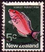 New Zealand 1973 SG1012 Parrot Fish Fine Used