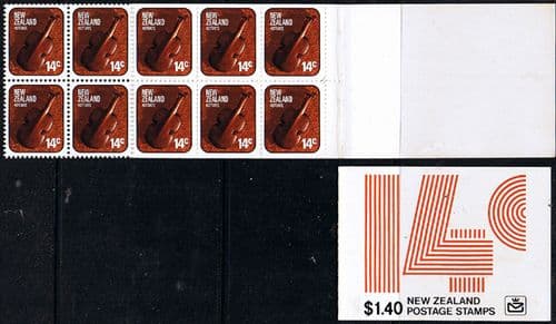 New Zealand 1978 SB 33 Maori Artefacts Booklet Fine Mint