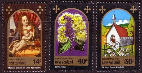 New Zealand 1981 Christmas Set Fine Mint