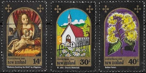 New Zealand 1981 Christmas Set Fine Used