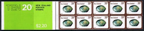 New Zealand 1981 SB 36 Shells Booklet Fine Mint