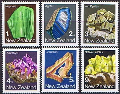 New Zealand 1982 Mineral Set Fine Mint