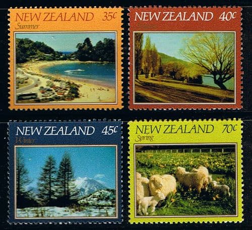New Zealand 1982 The Four Seasons Set Fine Mint