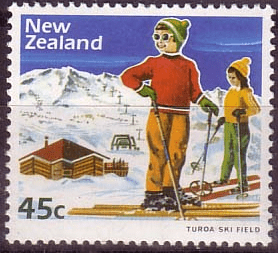 New Zealand 1984 Ski-slope Scenery SG 1338 Fine Mint