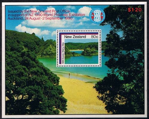 New Zealand 1986 Coastal Scennery Miniature Sheet Fine Mint