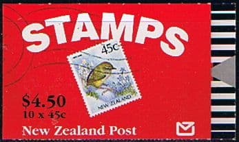 New Zealand 1991 SB 59 Birds Rock Wren Booklet Fine Mint
