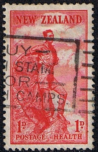 New Zealand Health 1937 Climber Fine Used