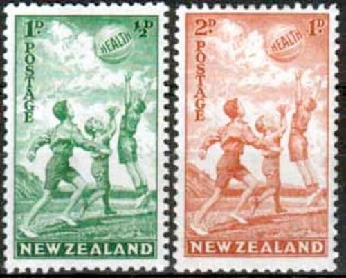 New Zealand Health 1940 Beachball Set Fine Mint