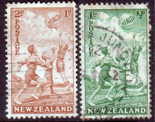 New Zealand Health 1940 Beachball Set Fine Used