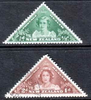 New Zealand Health 1943 Princess Elizabeth Set Fine Used