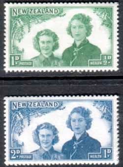New Zealand Health 1944 Princesses Set Fine Mint