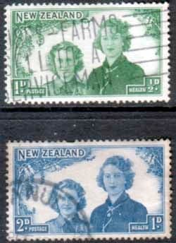 New Zealand Health 1944 Princesses Set Fine Used