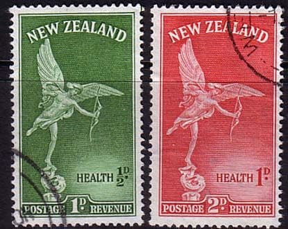 New Zealand Health 1947 Eros Set Fine Used