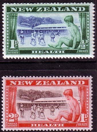 New Zealand Health 1948 Holiday Camp Set Fine Mint