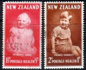 New Zealand Health 1952 Royal Children Set Fine Used
