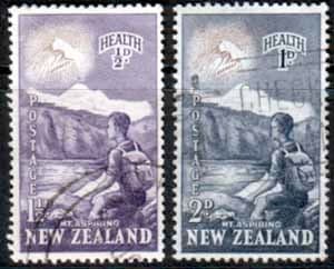 New Zealand Health 1954 Young Climber Set Fine Used