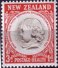 New Zealand Health 1955 Children Health Camps SG 744 Fine Mint