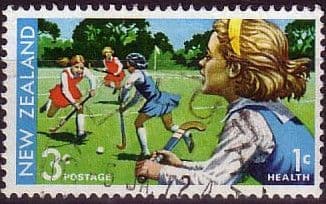 New Zealand Health 1971 Hockey SG 960 Fine Used