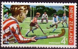 New Zealand Health 1971 Hockey SG 961 Fine Used