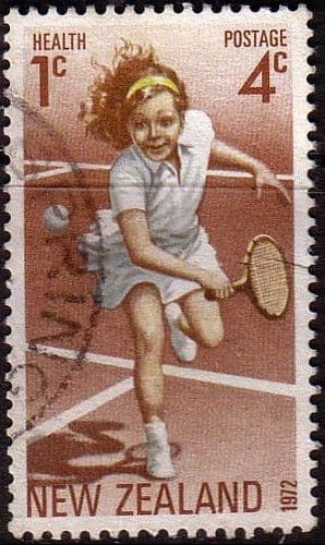 New Zealand Health 1972 Tennis SG 988 Fine Used