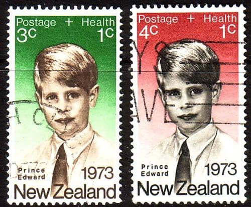 New Zealand Health 1973 Prince Edward Set Fine Used