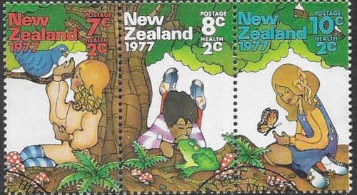 New Zealand Health 1977 Country Animals Strip Fine Used (1)