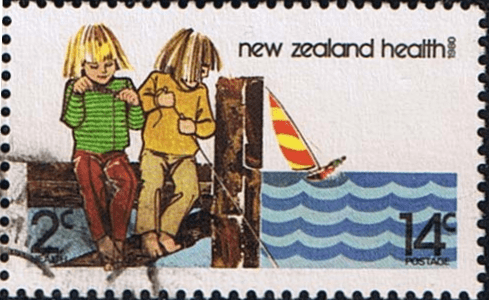 New Zealand Health 1980 Fishing SG 1226 Fine Used