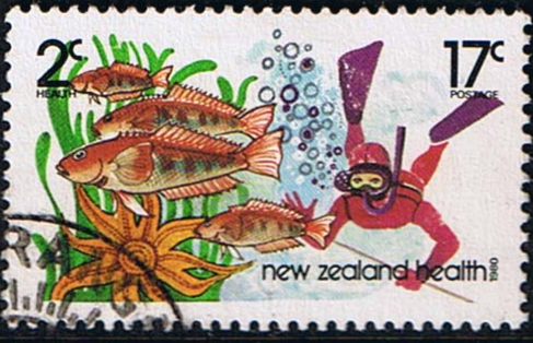 New Zealand Health 1980 Fishing SG 1227 Fine Used