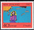 New Zealand Health 1987 Childrens Paintings SG 1433 Fine Used