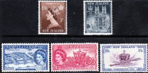 New Zealand Queen Elizabeth II 1953 Coronation Set Fine Mint