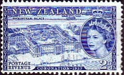 New Zealand Queen Elizabeth II 1953 Coronation SG 714 Fine Used