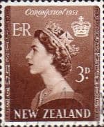 New Zealand Queen Elizabeth II 1953 Coronation SG 715 Fine Used