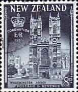 New Zealand Queen Elizabeth II 1953 Coronation SG 717 Fine Used