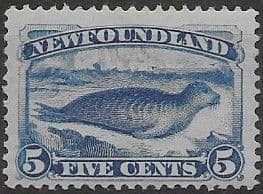 Newfoundland 1887 SG 53 Common Seal on Ice Flow Fine Used