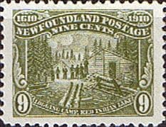 Newfoundland 1910 SG 102 Logging Camp Red Indian Lake Fine Mint