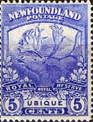 Newfoundland 1919 SG 134 Reindeer Fine Mint