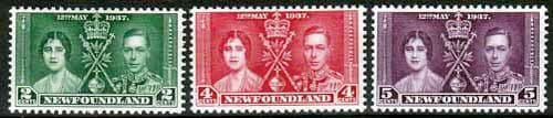 Newfoundland 1937 King George VI Coronation Fine Mint