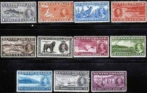 Newfoundland 1937 Long Set King George VI Coronation Fine Mint