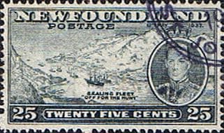 Newfoundland 1937 SG 266 King George VI Coronation Sealing Fleet Fine Used