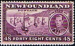 Newfoundland 1937 SG 267 King George VI Coronation Leaving for the Banks Fine Mint
