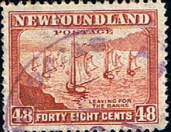 Newfoundland 1941 SG 289 Ships Leaving For the Bank Fine Used