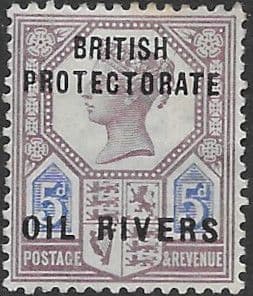 Niger Coast Protectorate 1892 Oil Rivers Overprint SG 5 Fine Mint