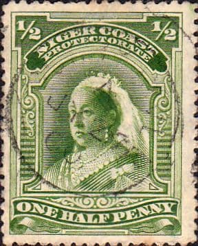 Niger Coast Protectorate 1897 Queen Victoria SG 66b Fine Used