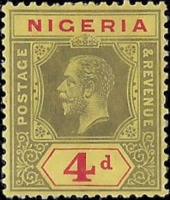 Nigeria 1914 King George V SG 6 Fine Mint