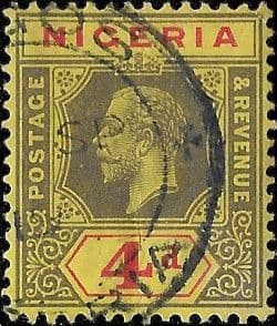 Nigeria 1914 King George V SG 6b Fine Used