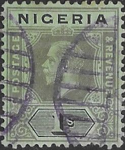 Nigeria 1914 King George V SG 8c Fine Used
