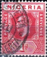 Nigeria 1921 King George V SG 16 Fine Used