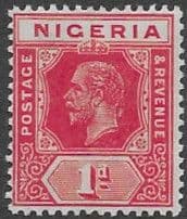 Nigeria 1921 King George V SG 16b Fine Mint