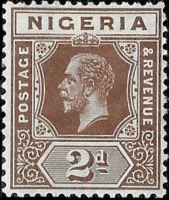 Nigeria 1921 King George V SG 20a Fine Mint