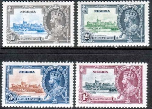 Nigeria 1935 King George V Silver Jubilee Set Fine Mint
